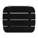 Black |#| Set of 2 Indoor/Outdoor Folding Adirondack Chairs with Side Table in Black