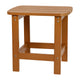 Teak |#| Indoor/Outdoor Adirondack Style Side Table and 2 Chair Set in Teak