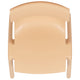 Natural |#| 2 Pack Natural Plastic Stack School Chair with 13.25inchH Seat, K-2 School Chair