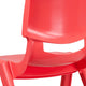 Red |#| 2 Pack Red Plastic Stackable School Chair with 15.5inchH Seat