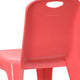 Red |#| 2 Pack Red Plastic Stackable School Chair with Carrying Handle and 11inchH Seat