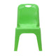 Green |#| 2 Pack Green Plastic Stackable School Chair with Carrying Handle and 11inchH Seat