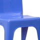 Blue |#| 2 Pack Blue Plastic Stackable School Chair with Carrying Handle and 11inchH Seat