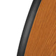Oak |#| 2 Piece 47.5inch Circle Wave Flexible Oak Adjustable Activity Table Set