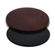 Mahogany |#| 30inch Round Table Top with Black or Mahogany Reversible Laminate Top