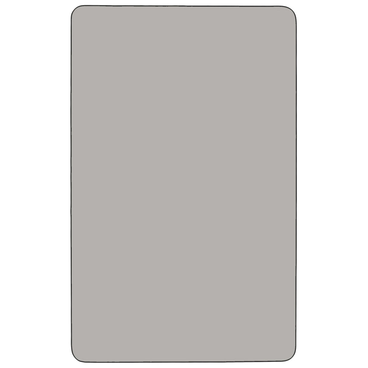 Gray |#| 30inchW x 60inchL Rectangular Grey HP Laminate Activity Table - Height Adjustable Legs