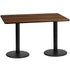 30'' x 60'' Rectangular Laminate Table Top with 18'' Round Table Height Bases