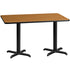 30'' x 60'' Rectangular Laminate Table Top with 22'' x 22'' Table Height Bases