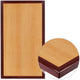 30inch x 48inch Rectangular 2-Tone Cherry Resin Table Top with 2inch Thick Mahogany Edge