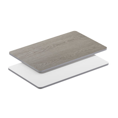30" x 48" Rectangular Table Top with Reversible Laminate Top - View 1