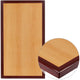 30inch x 60inch Rectangular 2-Tone Cherry Resin Table Top with 2inch Thick Mahogany Edge