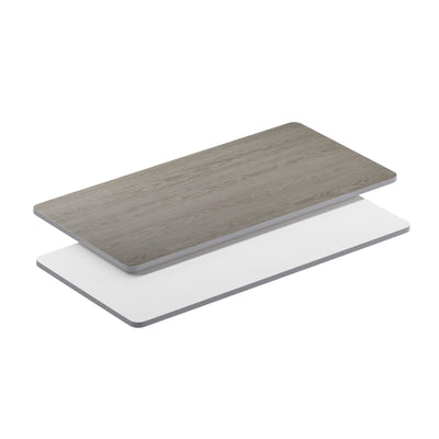 30" x 60" Rectangular Table Top with Reversible Laminate Top - View 1