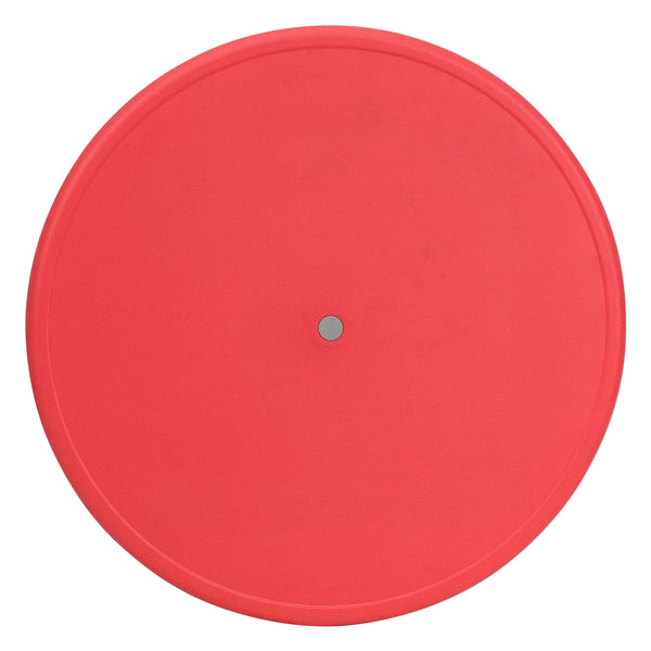 Red |#| 33inch Round Red Plastic Height Adjustable Activity Table