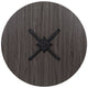 Rustic Gray |#| 36inch Round Multi-Purpose Conference Table in Rustic Gray-Meeting Table for Office
