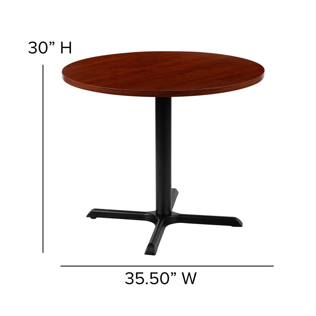 Cherry |#| 36inch Round Multi-Purpose Conference Table in Cherry - Meeting Table for Office