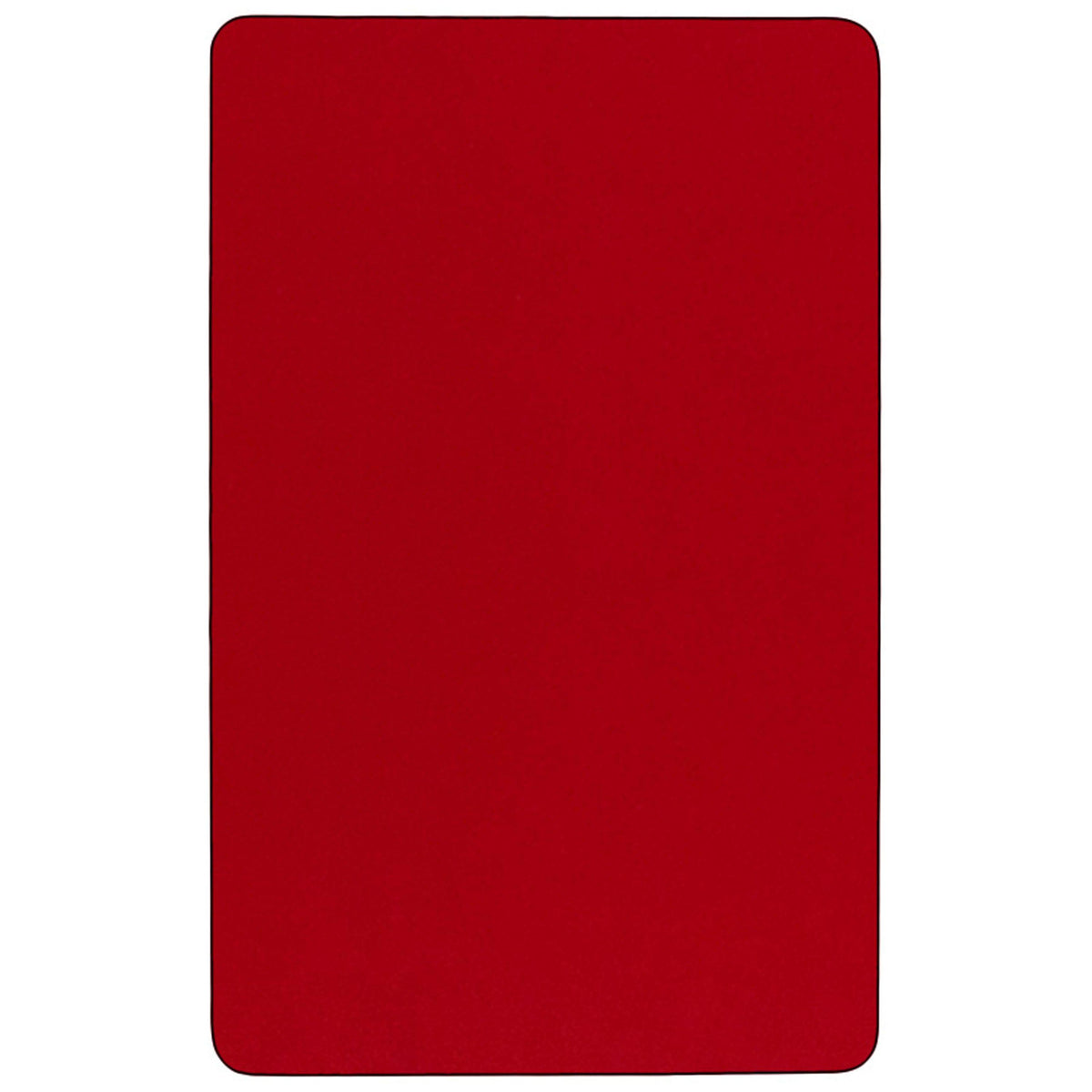 Red |#| 36inchW x 72inchL Rectangular Red Thermal Laminate Adjustable Activity Table