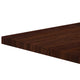 Walnut |#| 36inch Square High-Gloss Walnut Resin Table Top with 2inch Thick Drop-Lip