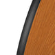 Oak |#| 3 Piece 76inch Oval Wave Flexible Oak Adjustable Activity Table Set