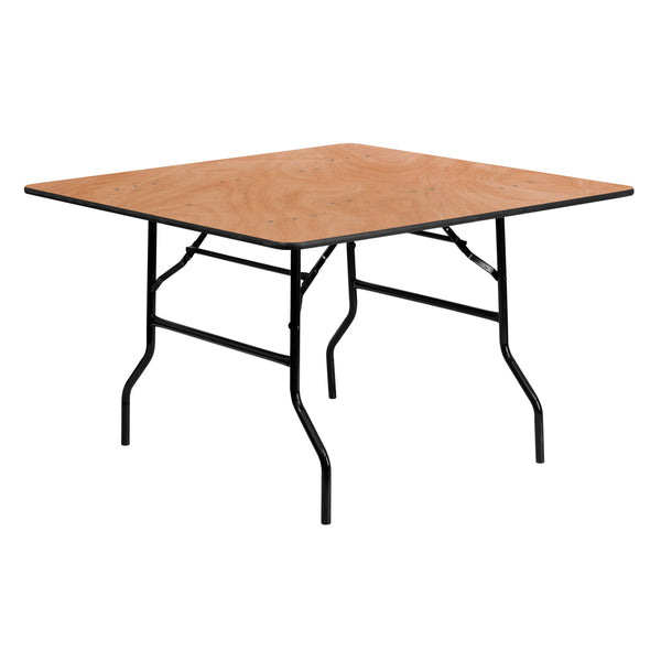 48SQ Wood Fold Table YT-WFFT48-SQ- – Church Chairs 4 Less