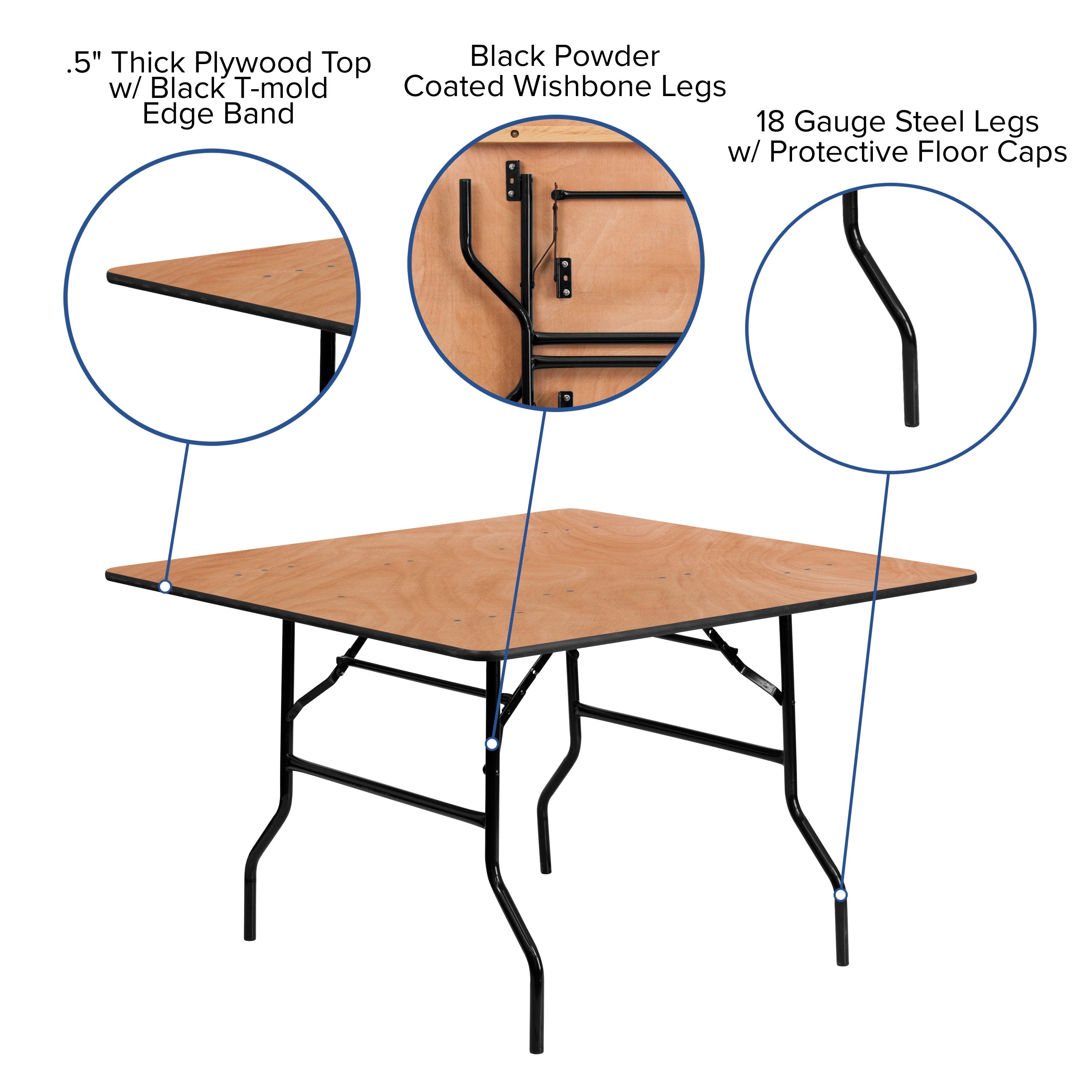 WAQ × DOORS　FOLDING WOOD TABLE Luan 30