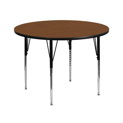 42'' Round HP Laminate Activity Table - Standard Height Adjustable Legs