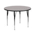 42'' Round HP Laminate Activity Table - Standard Height Adjustable Legs