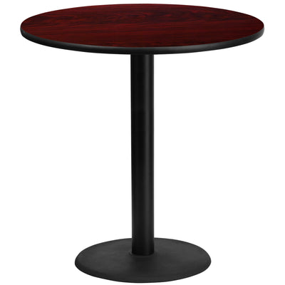 42'' Round Laminate Table Top with 24'' Round Bar Height Table Base