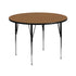 42'' Round Thermal Laminate Activity Table - Standard Height Adjustable Legs