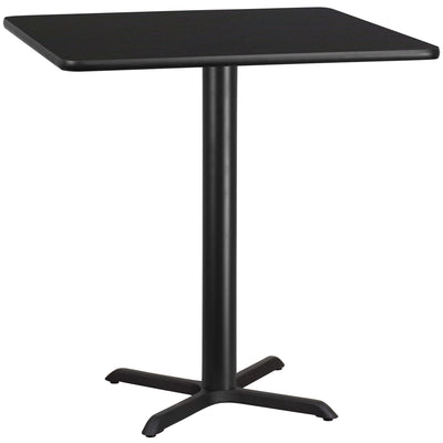 42'' Square Laminate Table Top with 33'' x 33'' Bar Height Table Base - View 1