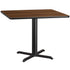 42'' Square Laminate Table Top with 33'' x 33'' Table Height Base