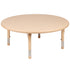 45" Round Plastic Height Adjustable Activity Table