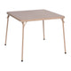 Tan |#| 5 Piece Tan Folding Card Table and Chair Set with Upholstered Table Top