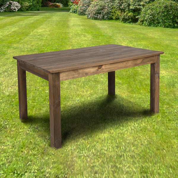 Antique Rustic |#| 60inch x 38inch Rectangular Antique Rustic Solid Pine Farm Dining Table