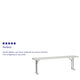 8-Foot Rectangle Granite White Plastic Folding Training / Seminar Table