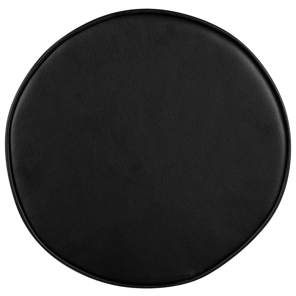 Black Adjustable Doctors Stool on Wheels with Ergonomic Molded Seat