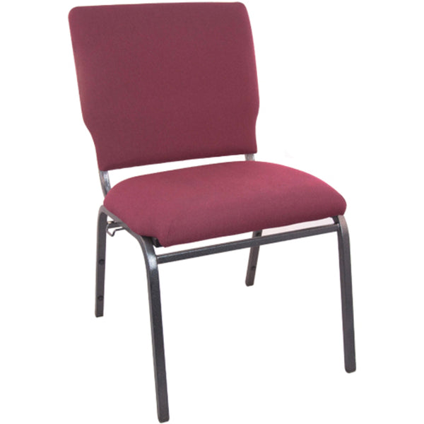 Charcoal Gray Fabric/Silver Vein Frame |#| Charcoal Gray Multipurpose Church Chairs - 18.5 in. Wide
