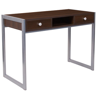 Bradley Desk with Silver Metal Frame - View 1