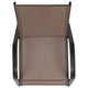 Brown |#| Brown Outdoor Stack Chair with Flex Comfort Material - Patio Stack Chair