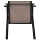 Brown |#| Brown Outdoor Stack Chair with Flex Comfort Material - Patio Stack Chair