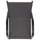 Black |#| Black Outdoor Stack Chair with Flex Comfort Material - Patio Stack Chair