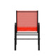 Red |#| Red Outdoor Stack Chair with Flex Comfort Material - Patio Stack Chair