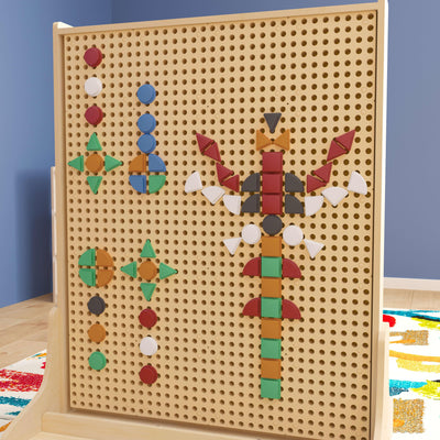 Bright Beginnings Commercial Grade 256 Piece Shape Set for Modular STEAM Wall Systems - View 2