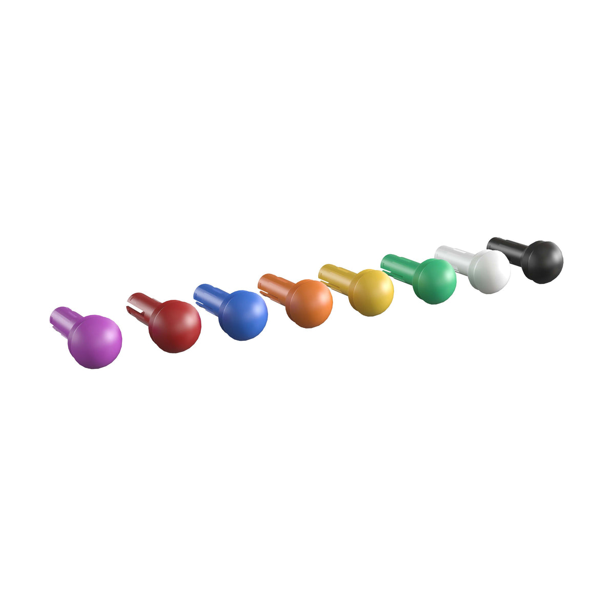 Multicolor Plastic Peg Set for STEAM Wall Systems - 512 Pieces