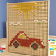 Multicolor Plastic Peg Set for STEAM Wall Systems - 512 Pieces