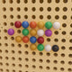 Multicolor Plastic Peg Set for STEAM Wall Systems - 512 Pieces