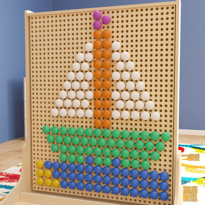 Bright Beginnings Commercial Grade 64 Piece Jumbo Peg Accessory Pack for Modular STEAM Walls - View 2
