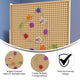 Multicolor 79 Piece Chain and Gears Accessory Set for Modular STEAM Wall Systems