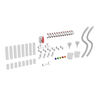 Bright Beginnings Commercial Grade 80 Piece Pipe Builder Set for Modular STEAM Wall Systems - View 1