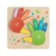 Commercial Grade Wooden Hand Counting STEM Learning Board - Natural/Multicolor