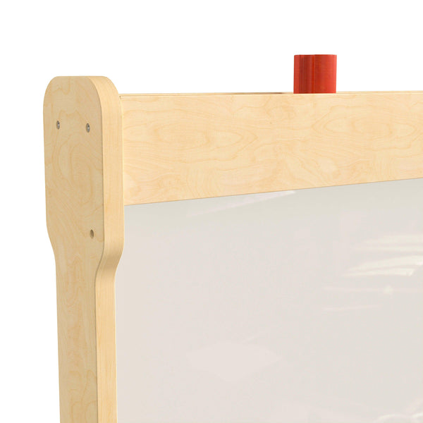 Commercial Double Sided Freestanding Wooden Art Easel with Storage Tray-Natural